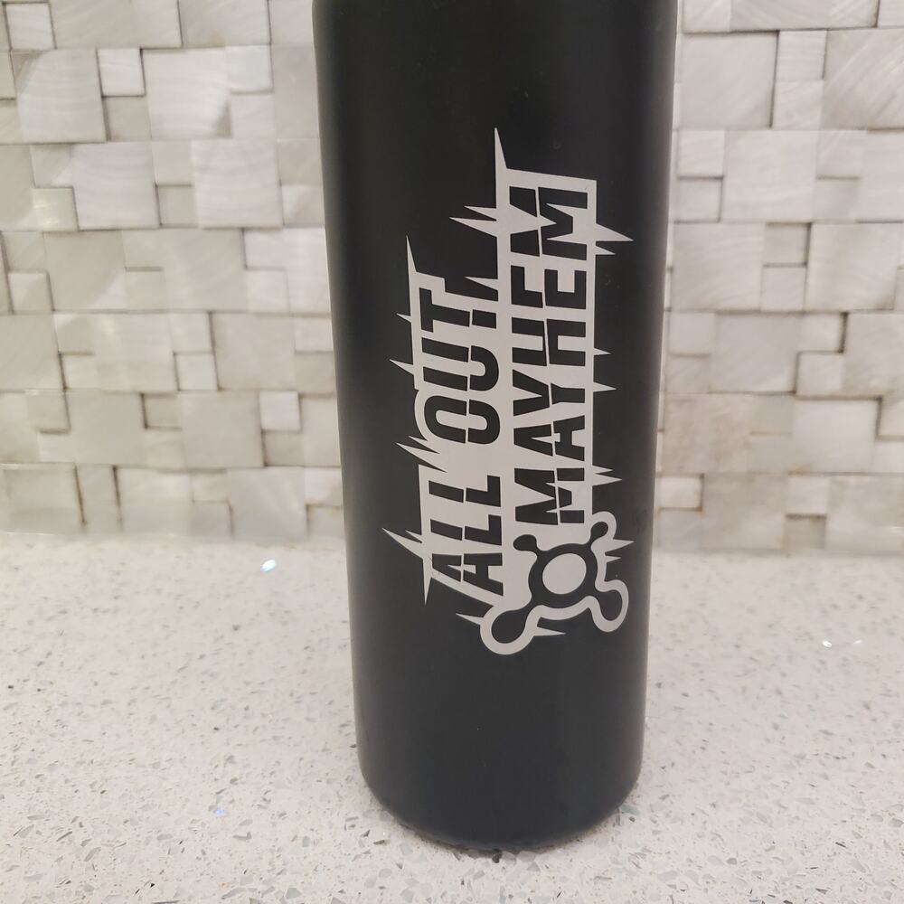 All Out Mayhem Orange Theory Fitness Water Bottle 24 oz - Picture 2 of 9
